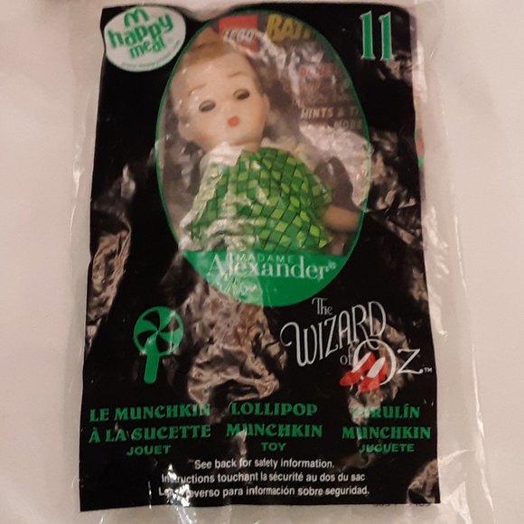 Wizard of Oz Lollipop Munchkin Doll #11 Madame Alexander McDonalds 2008 NIP NWT - Picture 1 of 10
